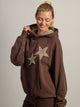 HARLOW HARLOW CLOUD HOODIE - APPLIQUE - BROWN - Boathouse