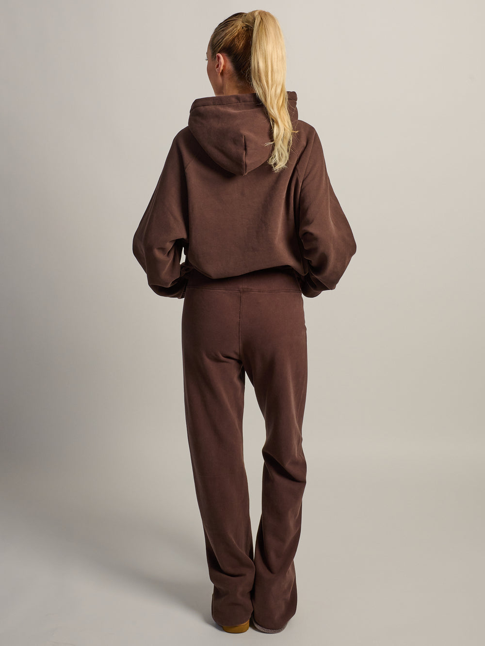 HARLOW CLOUD HOODIE - APPLIQUE - BROWN