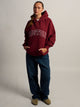 HARLOW CLOUD HOODIE - APPLIQUE - BURGUNDY