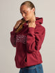 HARLOW HARLOW CLOUD HOODIE - APPLIQUE - BURGUNDY - Boathouse