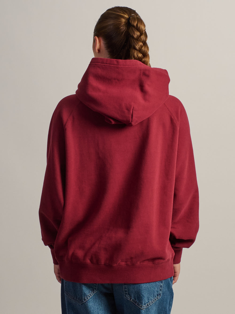 HARLOW CLOUD HOODIE - APPLIQUE - BORDEAUX