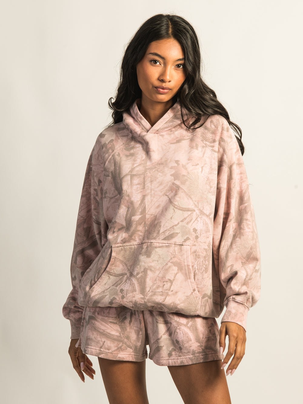 HARLOW HARLOW CLOUD HOODIE - PINK CAMO - Boathouse