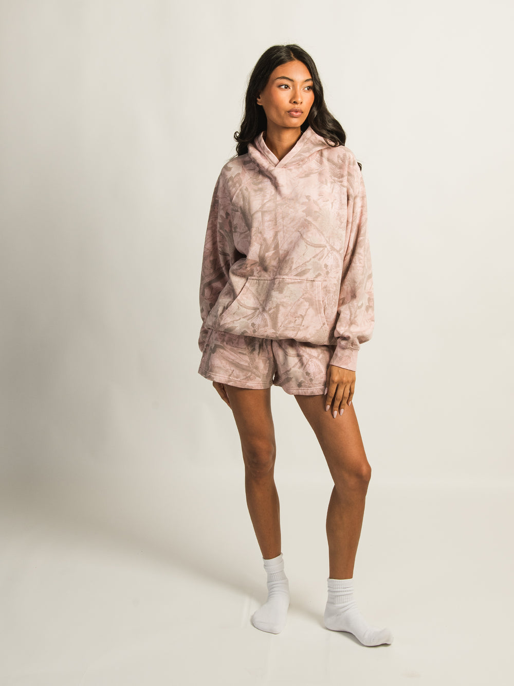 HARLOW HARLOW CLOUD HOODIE - PINK CAMO - Boathouse