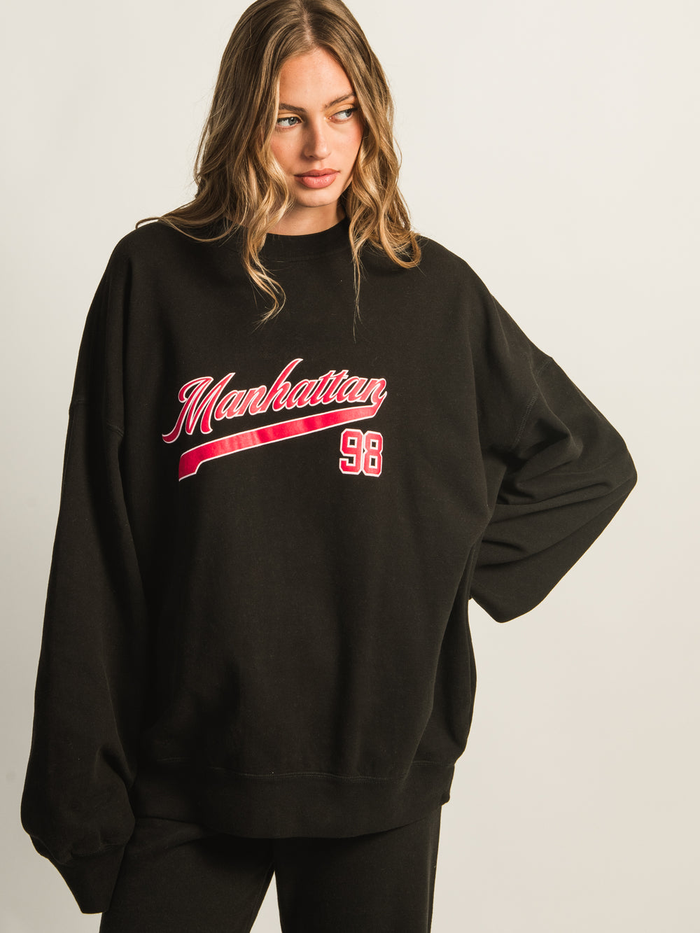 HARLOW MICHELLE CREWNECK - BLACK