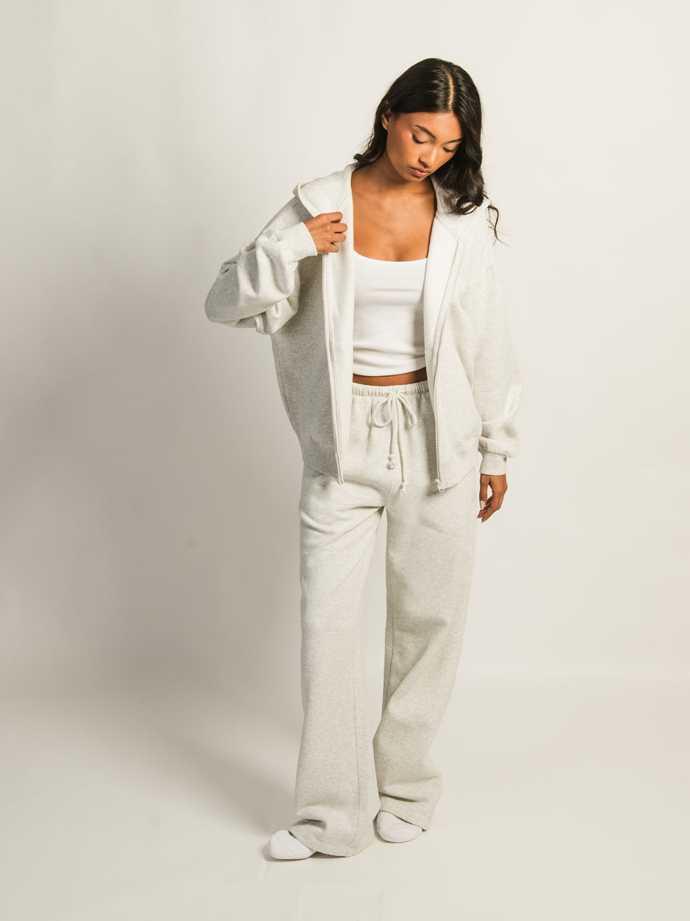 HOODIE ZIPPÉ HARLOW CLOUD - CLOUD