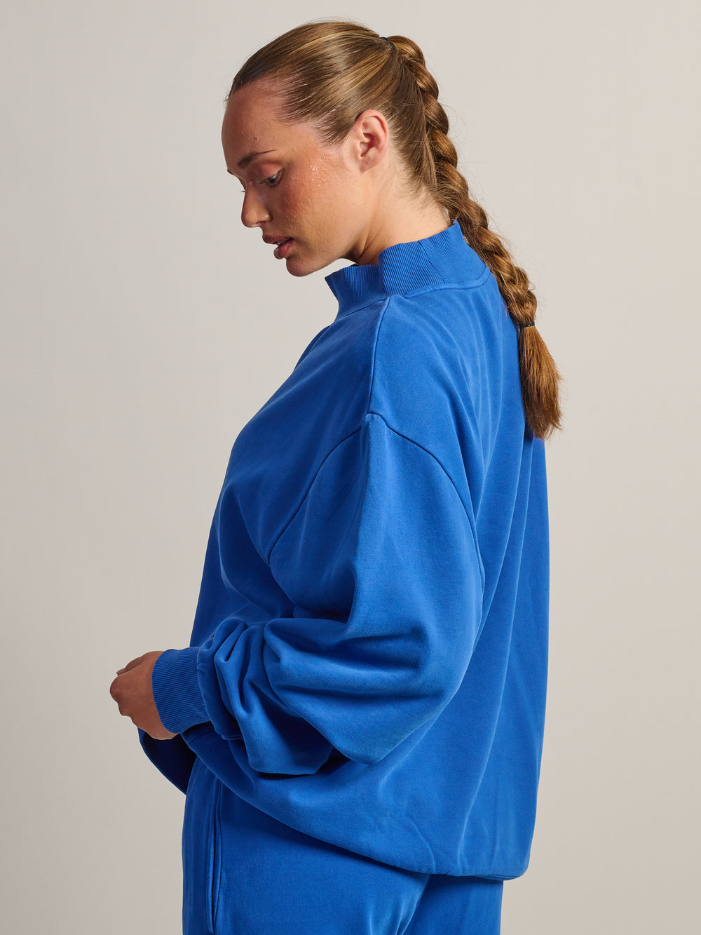 HARLOW MILES MOCKNECK - COBALT