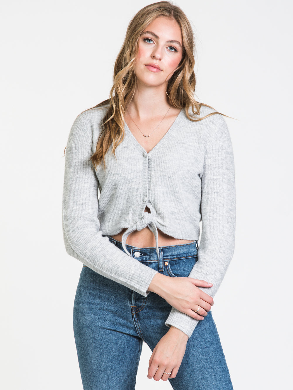 HARLOW ADDISON TIE UP CARDI - CLEARANCE