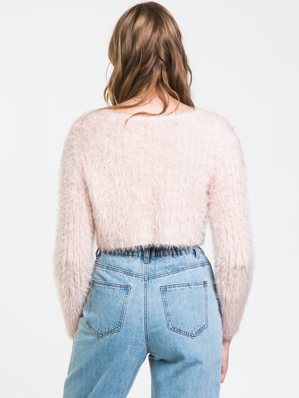HARLOW FUZZY CROPPED CARDI - CLEARANCE