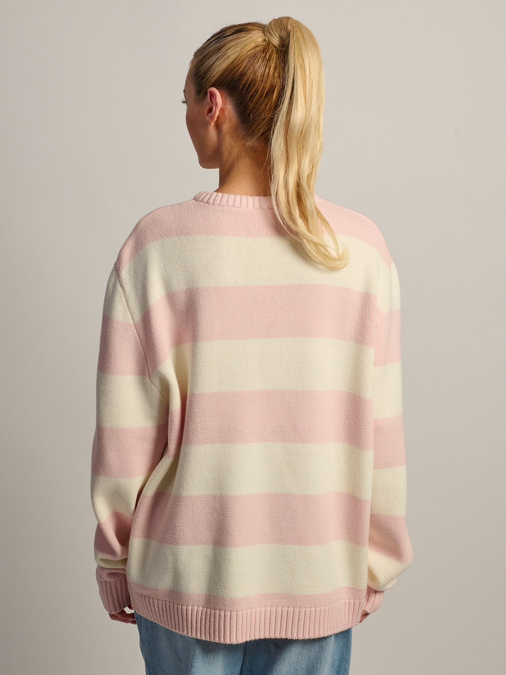 CHANDAIL RAS DU COU EN TRICOT HARLOW - STRIPE