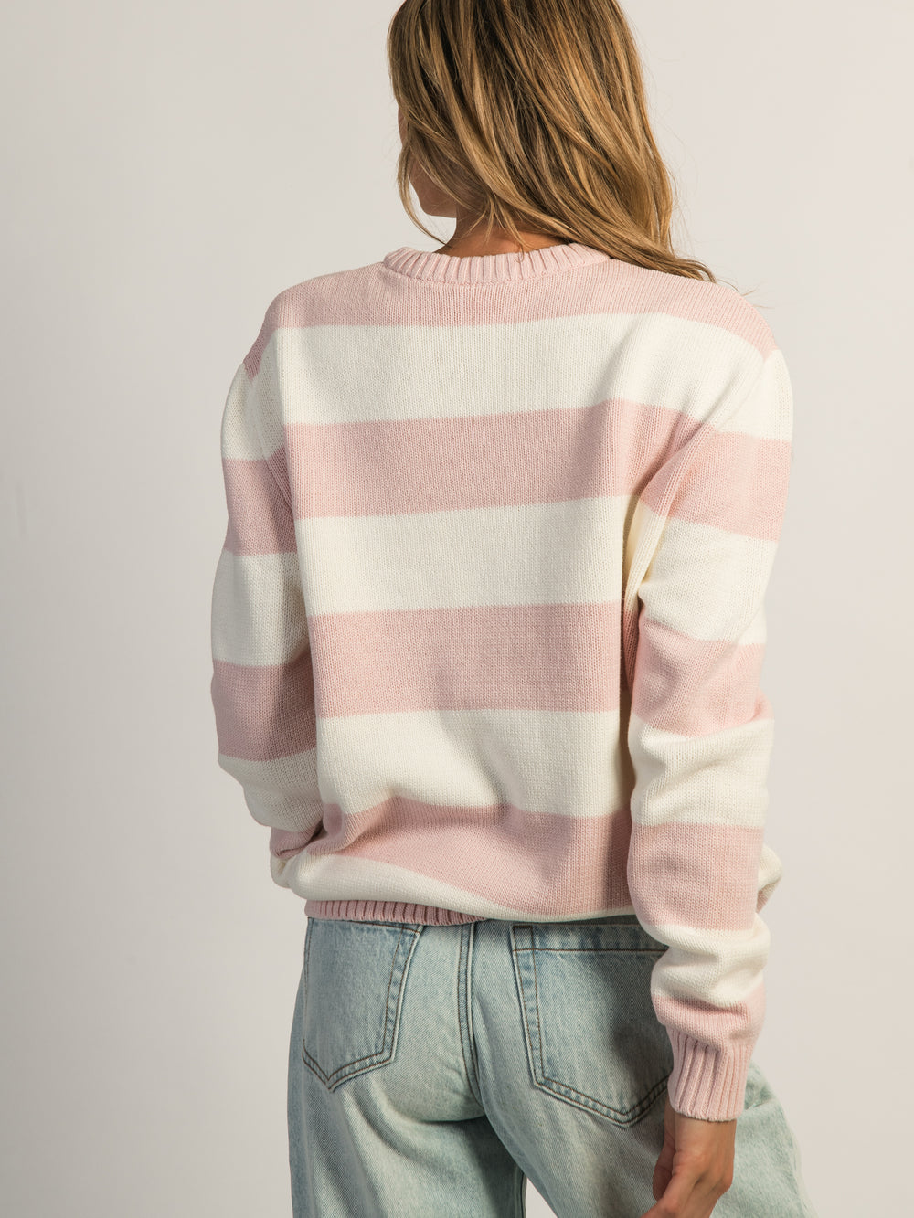 HARLOW KNIT CREWNECK SWEATER - STRIPE