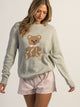 HARLOW HARLOW KNIT TEDDY CREWNECK SWEATER - CLOUD - Boathouse