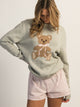 HARLOW HARLOW KNIT TEDDY CREWNECK SWEATER - CLOUD - Boathouse