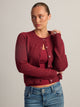 HARLOW HARLOW COLLINS CARDIGAN - BURGUNDY - Boathouse