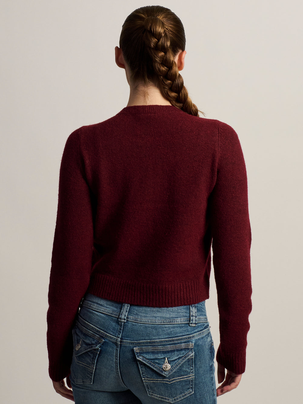 CARDIGAN HARLOW COLLINS - BORDEAUX