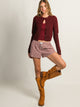 HARLOW HARLOW COLLINS CARDIGAN - BURGUNDY - Boathouse