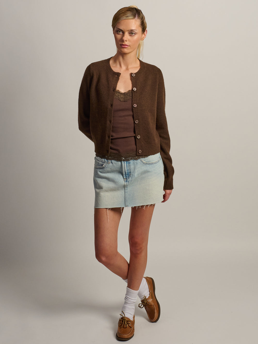 CARDIGAN HARLOW COLLINS - CHOCOLAT