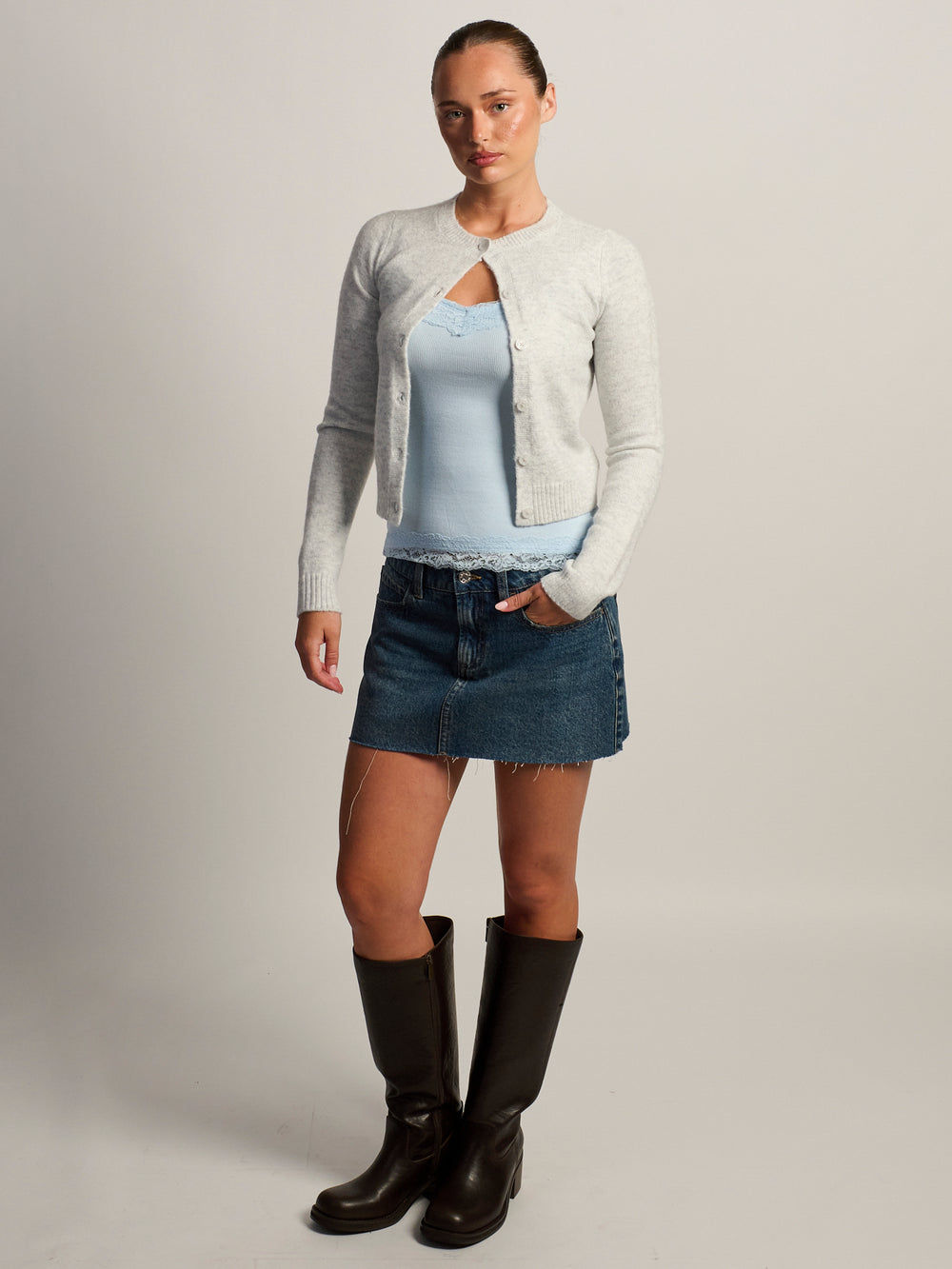 CARDIGAN HARLOW COLLINS - CLOUD