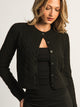 HARLOW HARLOW COLLINS KNIT CARDIGAN - BLACK - Boathouse