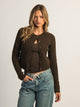 HARLOW HARLOW COLLINS KNIT CARDIGAN - CHOCOLATE - Boathouse