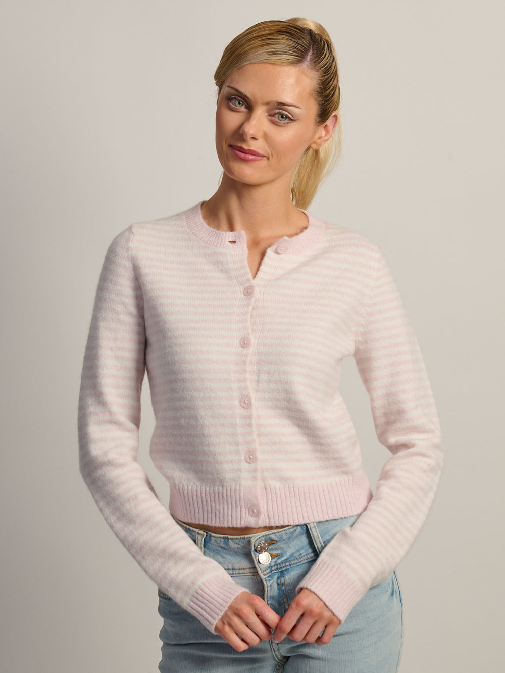 HARLOW COLLINS CARDIGAN - STRIPE