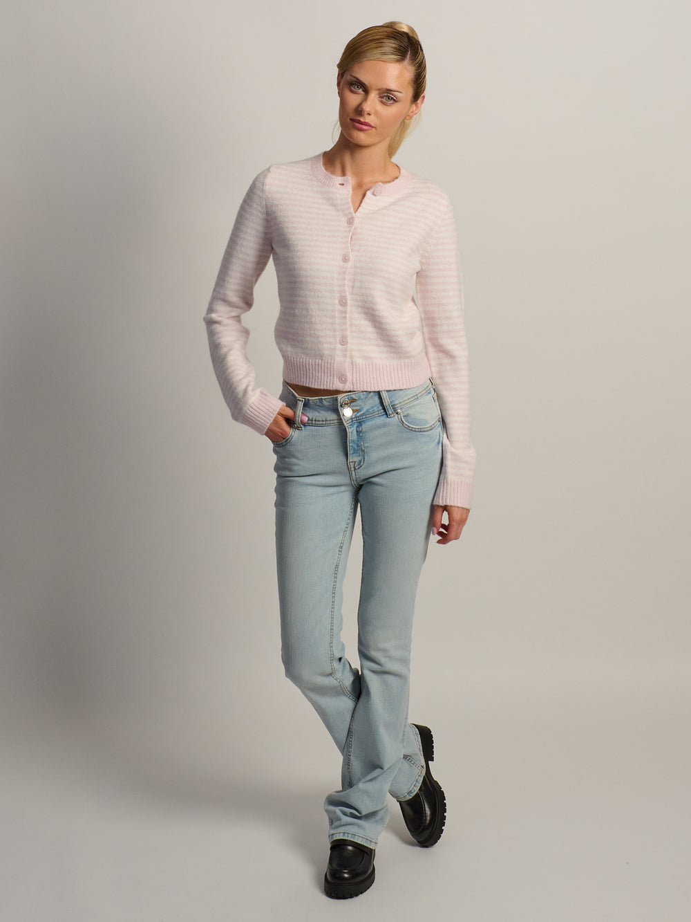 HARLOW COLLINS CARDIGAN - STRIPE