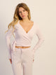HARLOW HARLOW GIA WRAP SWEATER - ROSE - Boathouse