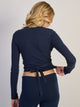 HARLOW HARLOW GIA WRAP SWEATER - NAVY - Boathouse