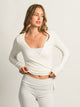 HARLOW HARLOW GIA WRAP SWEATER - OFF WHITE - Boathouse