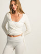 HARLOW HARLOW GIA WRAP SWEATER - OFF WHITE - Boathouse