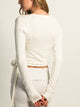HARLOW HARLOW GIA WRAP SWEATER - OFF WHITE - Boathouse