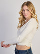 HARLOW HARLOW GIA WRAP SWEATER - WHITE - Boathouse