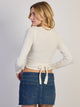 HARLOW HARLOW GIA WRAP SWEATER - WHITE - Boathouse