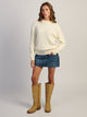 CHANDAIL EN TRICOT TORSADÉ HARLOW MABLE - BLANC CASSÉ