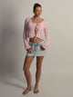 HARLOW HARLOW KRISTY CROCHET LONGSLEEVE - BABY PINK - Boathouse