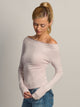 HARLOW HARLOW BRYNN BOATNECK SWEATER - BABY PINK - Boathouse