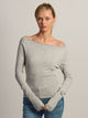 HARLOW HARLOW BRYNN BOATNECK SWEATER - HEATHER GREY - Boathouse