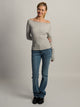 HARLOW HARLOW BRYNN BOATNECK SWEATER - HEATHER GREY - Boathouse