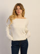 HARLOW HARLOW CALI CABLEKNIT OFF THE SHOULDER - Boathouse