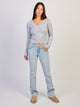 HARLOW HARLOW PAIGE V - NECK SWEATER - CLOUD - Boathouse