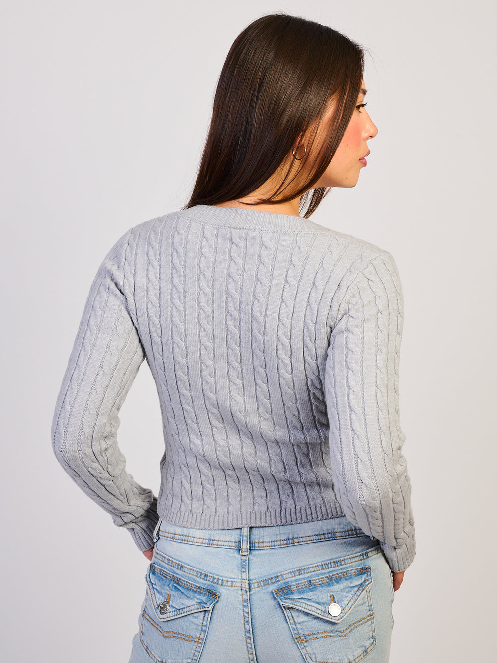HARLOW HARLOW PAIGE V - NECK SWEATER - CLOUD - Boathouse