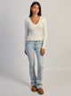 HARLOW PAIGE V - NECK SWEATER - OFF WHITE