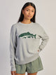 HARLOW LOGAN KNIT CREWNECK - HEATHER GREY