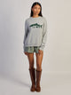 HARLOW LOGAN KNIT CREWNECK - HEATHER GREY