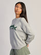 HARLOW LOGAN KNIT CREWNECK - HEATHER GREY