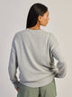 HARLOW LOGAN KNIT CREWNECK - HEATHER GREY