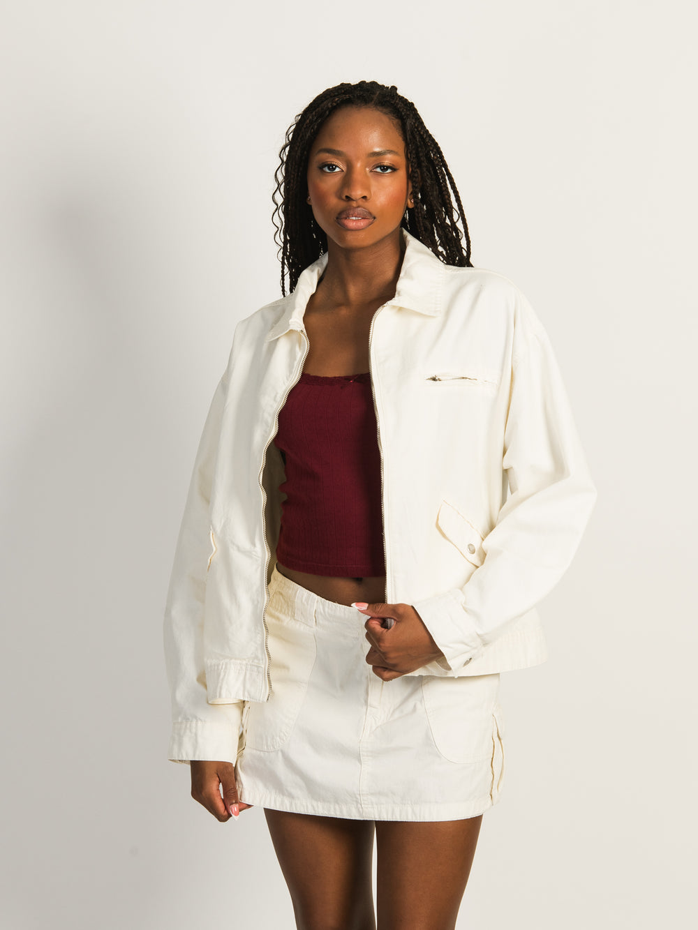 HARLOW RUE JACKET - OFF WHITE - CLEARANCE