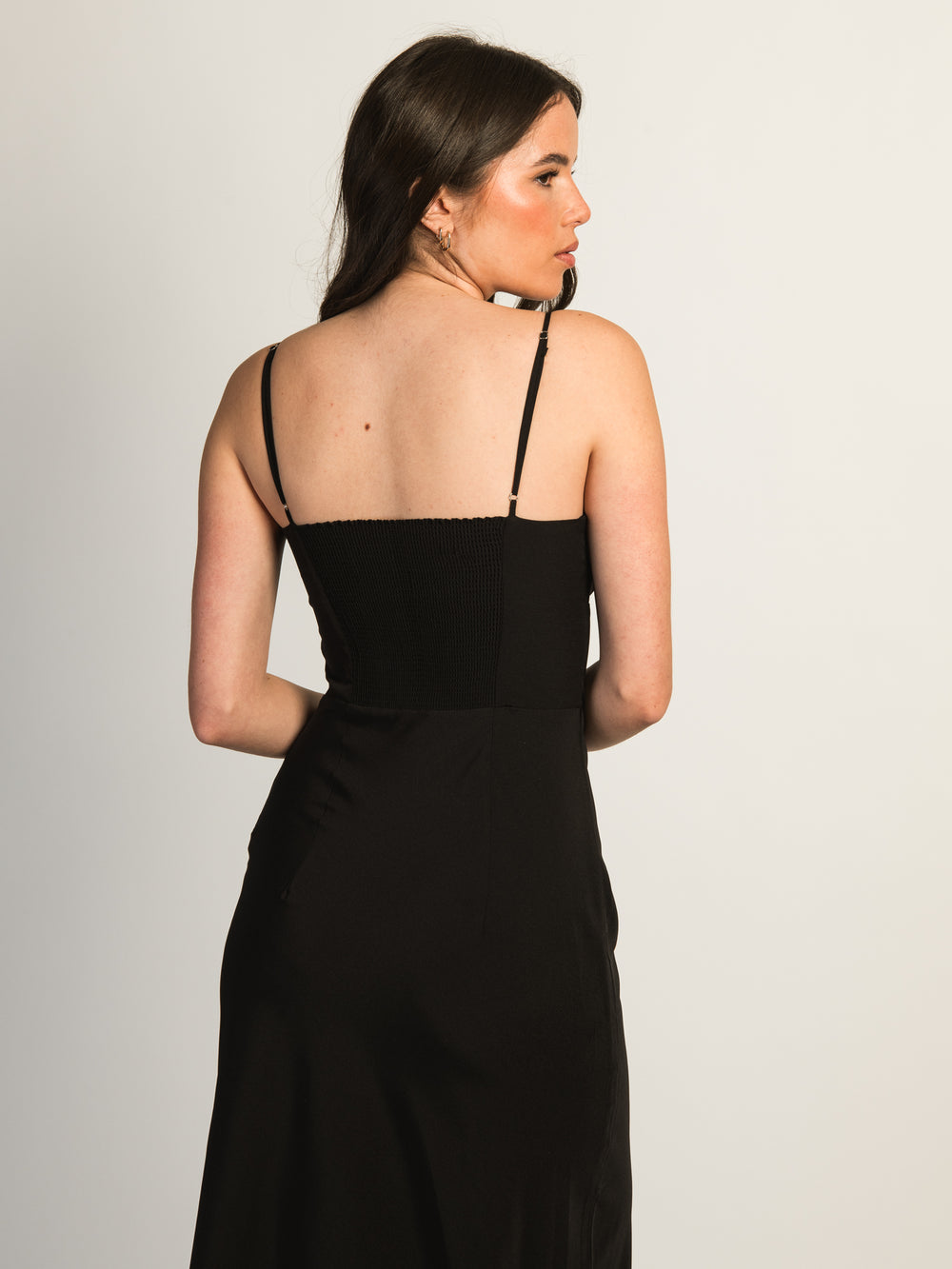 HARLOW VALERIE LONG DRESS - BLK/BLACK