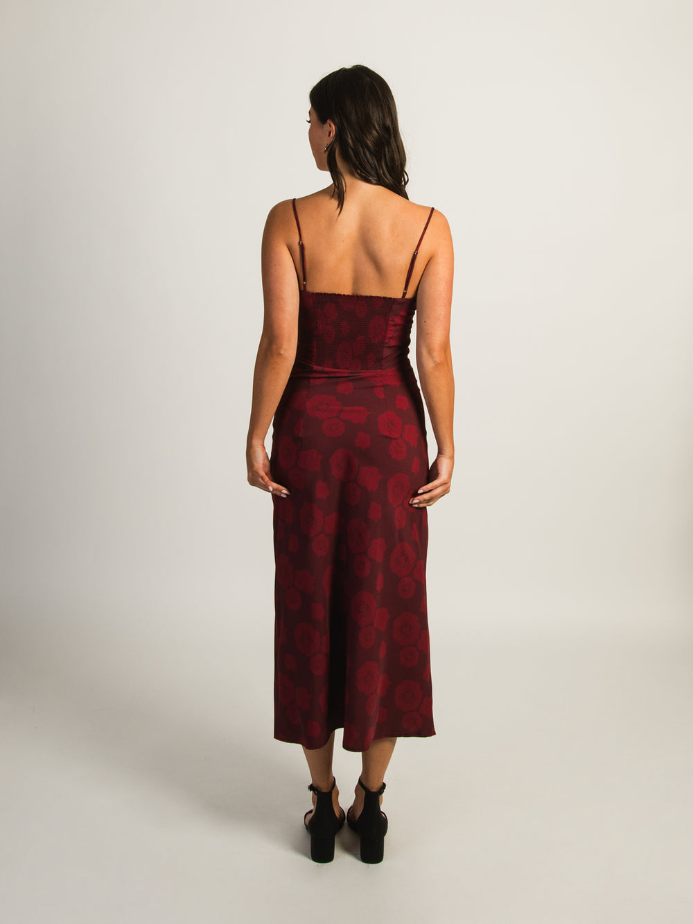 HARLOW VALERIE LONG DRESS - BORDEAUX