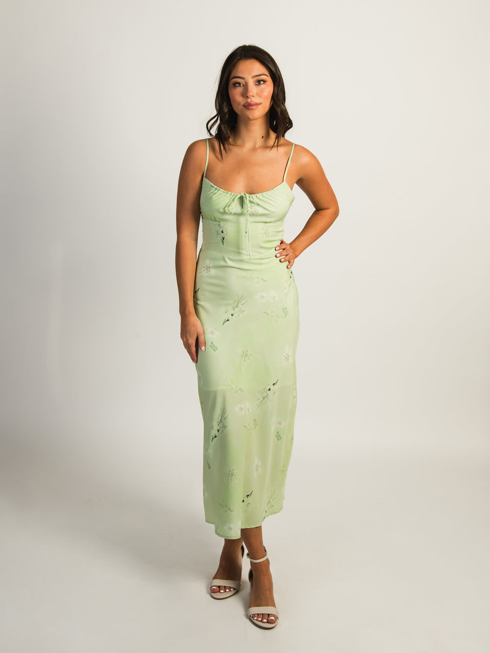 HARLOW VALERIE LONG DRESS - SAGE