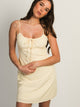 HARLOW HARLOW VALERIE SHORT DRESS - YELLOW - Boathouse